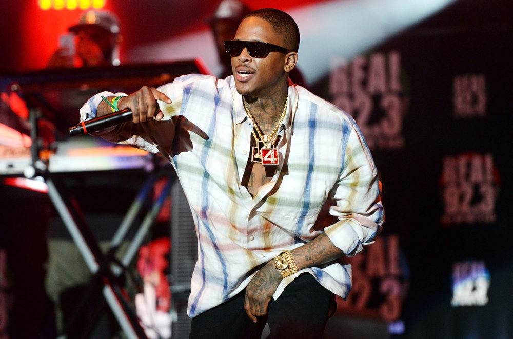 L.A.P.D. homicide serve search warrant at rapper YG’s home