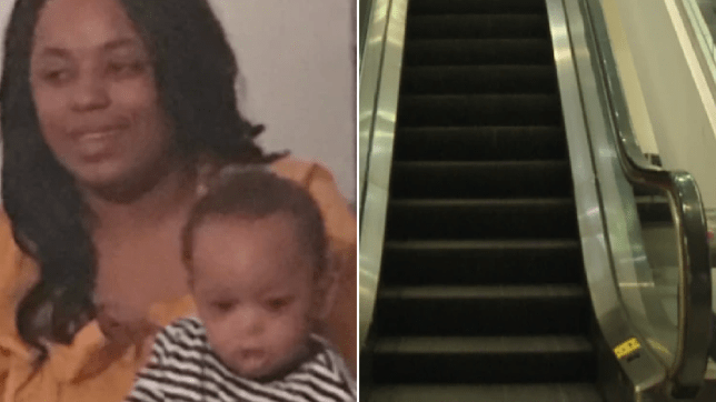 Mother charged after 3-year-old son dies from escalator fall