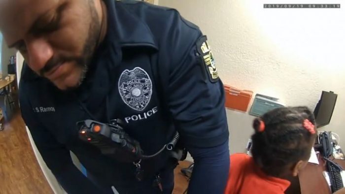 Video of 6-year-old girl being arrested at her school; officer fired