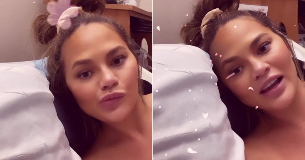 Chrissy Teigen hospitalized for abnormal bleeding during pregnancy