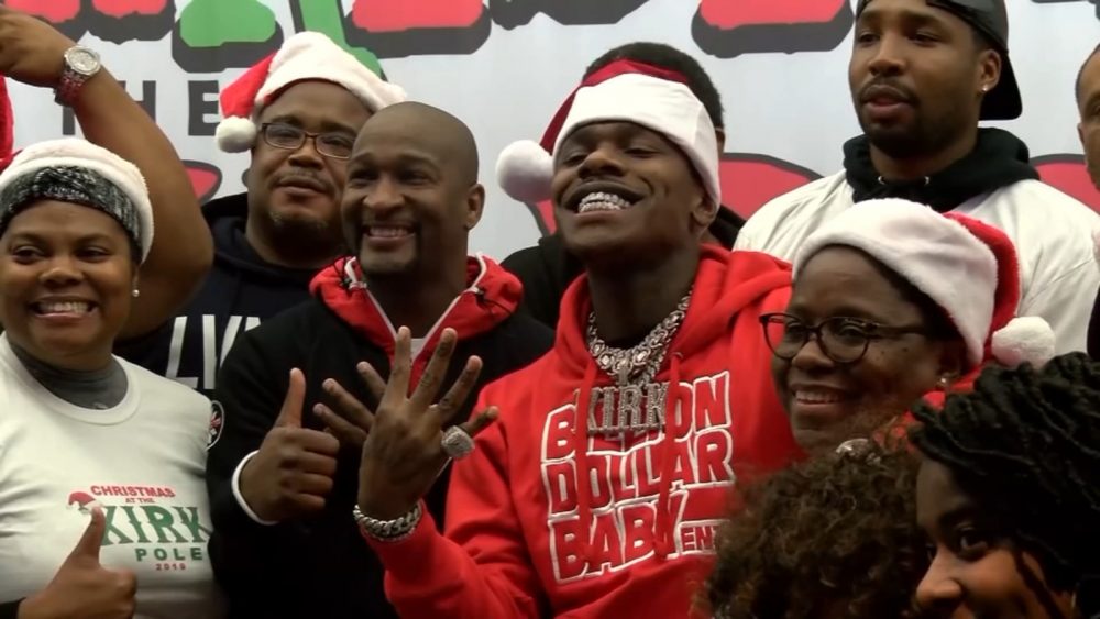 Rapper Da Baby hands out gifts to more than 200 kids