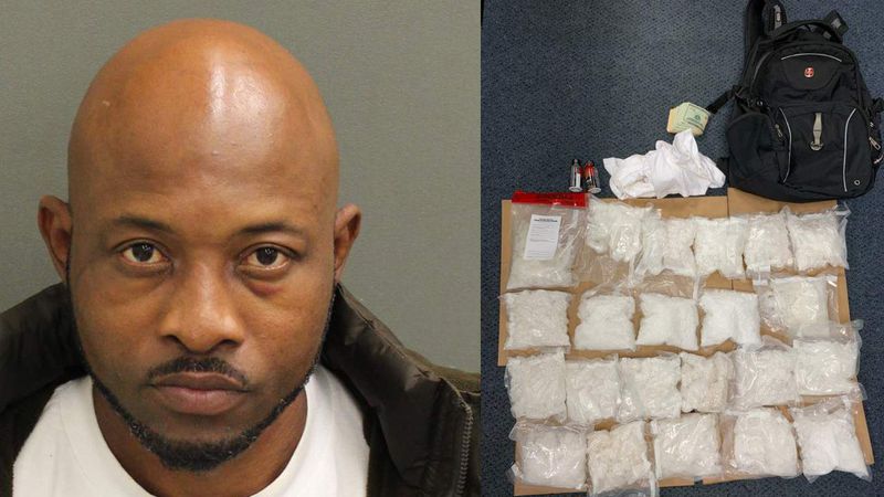 Man arrested at Florida airport with 22 lbs of meth