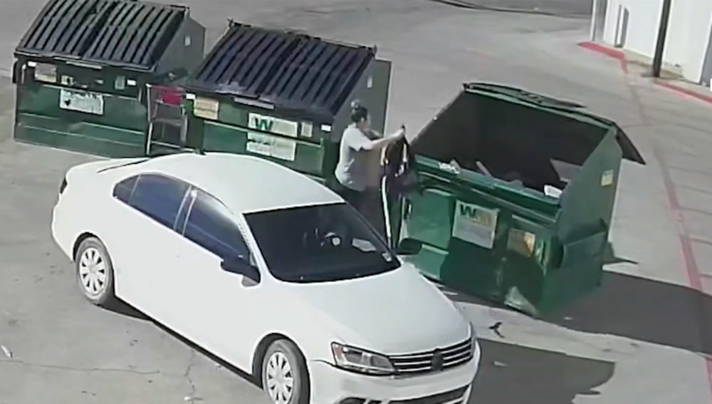 Teen Mother Caught Tossing Baby Into Dumpster