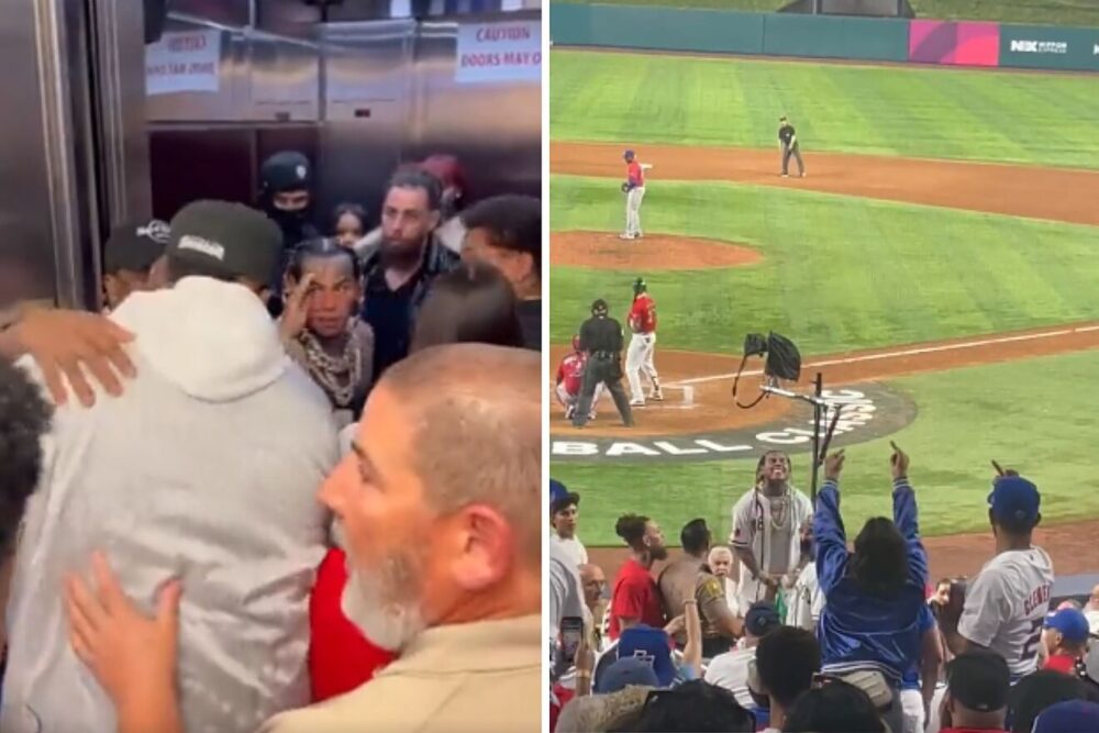 Beer Can Thrown At Tekashi 69 During WBC In Miami Before He’s Thrown Out